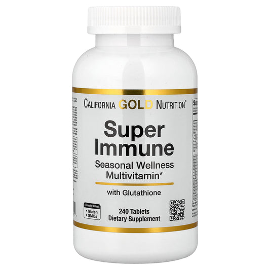 California Gold Nutrition, Super Immune, Seasonal Wellness Multivitamin, 240 Tablets