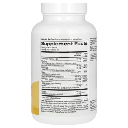 Super Nutrition, Complete B Complex with L-Methylfolate and Methylcobalamin B12, 180 Veggie Capsules