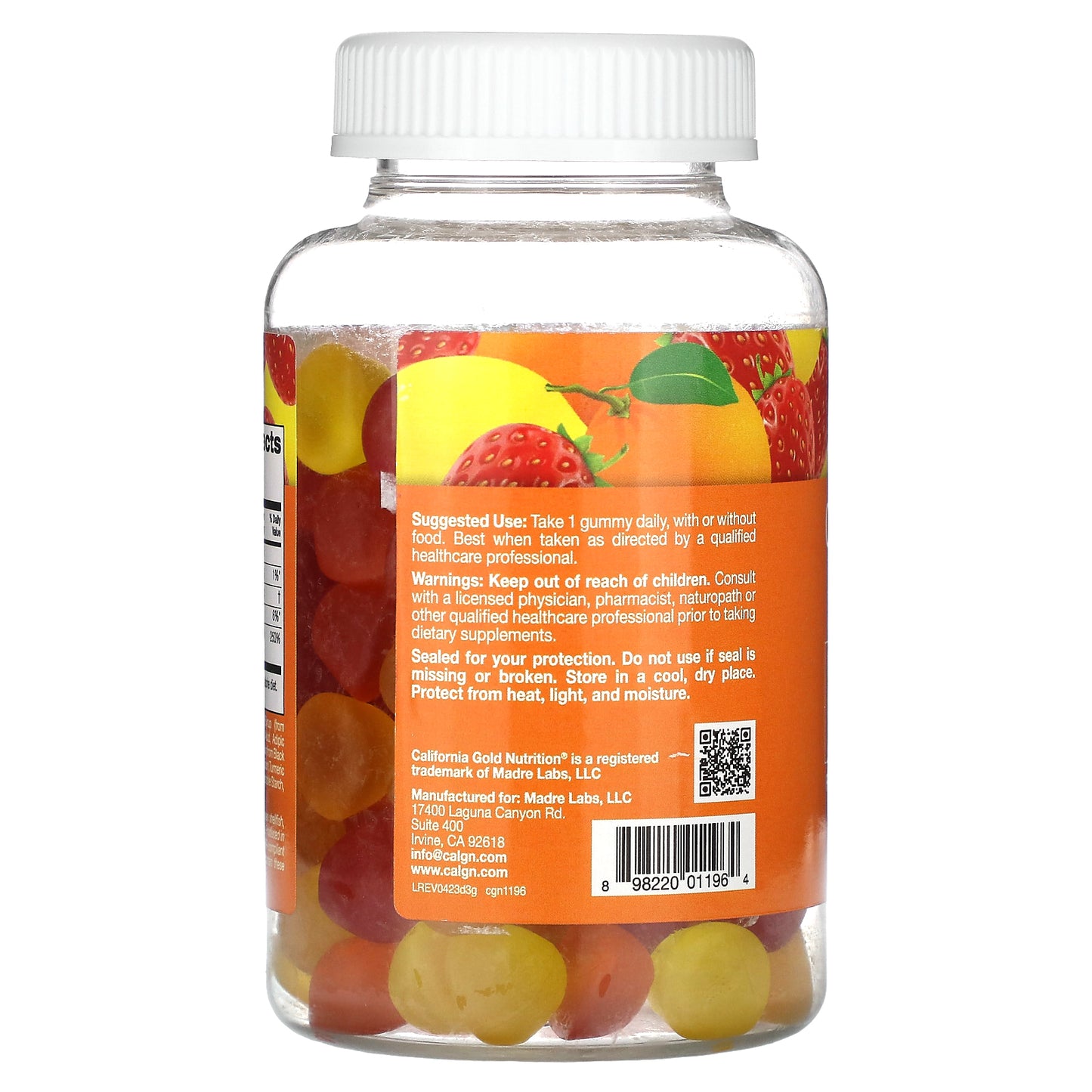 California Gold Nutrition, Vitamin D3 Gummies, Lemon, Orange, & Strawberry, 50 mcg (2,000 IU), 90 Gummies (25 mcg (1,000 IU per Gummy))