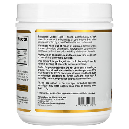 California Gold Nutrition, Buffered Gold C®, Non-Acidic Vitamin C Powder, Sodium Ascorbate, 2.2 lb (1 kg)